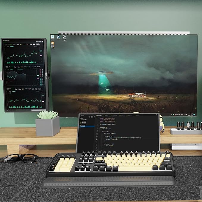 Kado 15.6" 1080p 75Hz Portable Monitor for Laptop, 100% sRGB FHD 45W Reverse Charge HDMI USB-C Second Display IPS Laptop Screen Extender, 180° Kickstand for PC, Mac, Dex, Tablet, Xbox, PS4/PS5, Switch