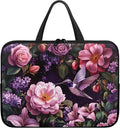 Hummingbird Bright Floral 12 Inch Computer Sleeve Tablet Portable Carrying Sleeve Case Bag Waterproof Laptop Tote Bag Notebook Messenger Briefcase Tablet Handbag for School/Office