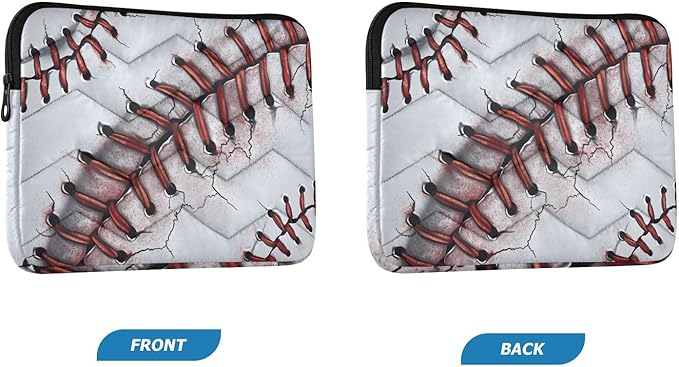 Baseball Laptop Case Sleeve, Vintage Baseball Pattern Shockproof Protective Computer Carrying Cover, Briefcase Handbags 15-16inch Laptop Sleeve Bag
