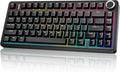 AULA F75 - 75% Wireless Mechanical Keyboard,Hot Swappable Custom Gaming Keyboard with Knob,BT5.0/2.4GHz/USB-C,RGB Backlit,Pre-lubed Switches,Double Shot PBT Keycaps,Creamy Mechanical Gaming Keyboards