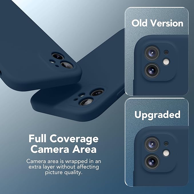 Magnetic for iPhone 11 Phone Case Silicone, Compatible with MagSafe, [Full Camera Protection][Screen Protector] Slim Shockproof Protective Case for iPhone 11 6.1", Deep Blue