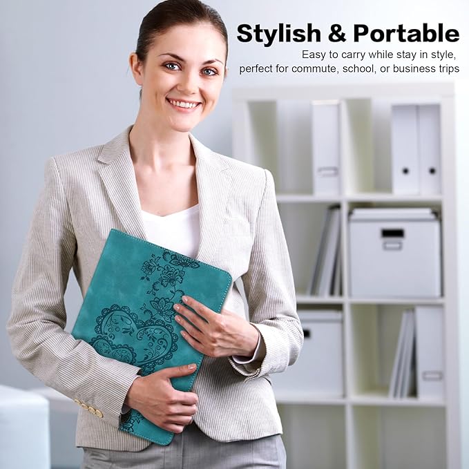 Case for iPad 6th / 5th Generation 9.7 Inch 2018/2017, iPad Air 2 Multi Angle Flip PU Leather Shockproof Case with Pencil Holder/Card Slots, Green