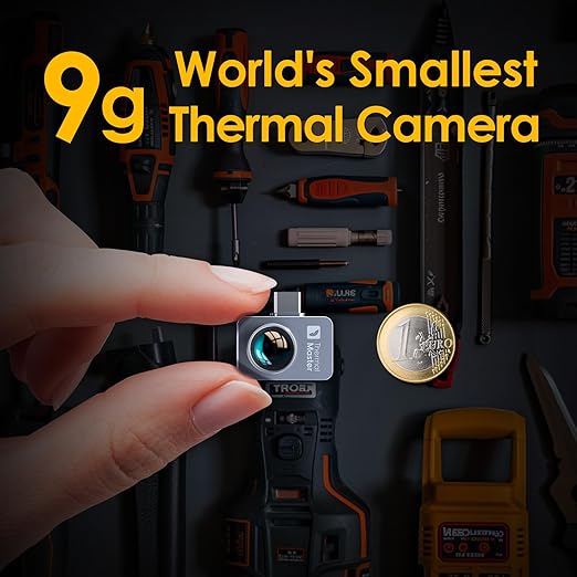 Thermal Camera for Android Phone, P2 Pro Thermal Imager with Macro Lens, Infrared Camera with 512 × 384 IR Resolution, 15× Zoom, -4℉ to 1112℉ Temp Range Thermal Imaging Camera for Phone (Android)
