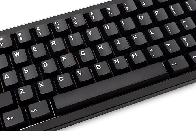 KEEBMONKEY WOBKEY Zen 65 65% Quick Release Wireless Mechanical Keyboard with RGB, CNC Aluminum Case, Hot-Swappable, VIA Support, BT/2.4G/USB-C Gaming Keyboard for Mac/Windows (Ultra Black)