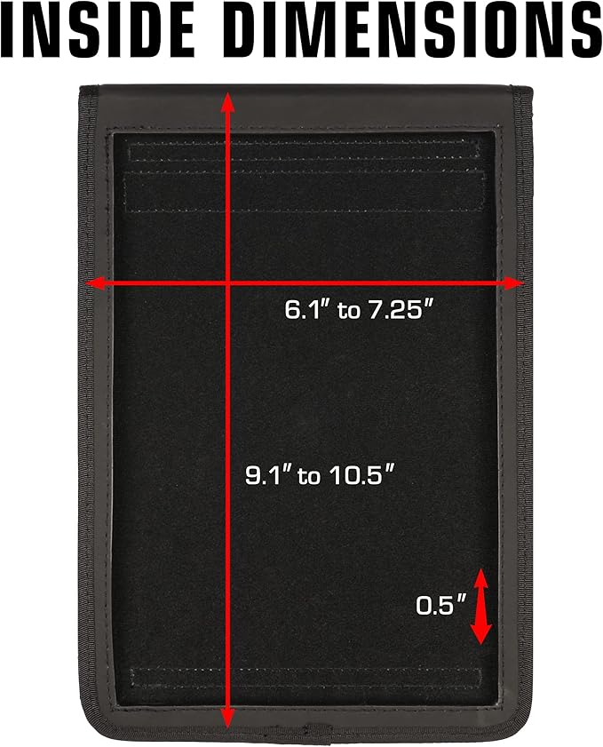 USA GEAR 10" Tablet Case Sleeve, Designed in the U.S., with Open Front & Shoulder Strap – Compatible with iPad 10.2 9th Gen, Samsung Galaxy Tab A 10.1, Tab S6 Lite, and More 10" Tablets