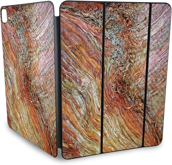 Carbon Fiber Skin Compatible with Apple Smart Folio for iPad Pro 13-inch (M4/M5) 2025 - Woodlands - Premium 3M Vinyl Protective Wrap Decal Cover - Easy to Apply | Crafted in The USA by MightySkins