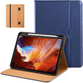 DTTO for iPad Pro 11 inch Case (M5/M4) 2025/2024, Premium Leather Business Folio Stand Cover with Pencil Holder - Auto Wake/Sleep and Multiple Viewing Angles, Navy Blue