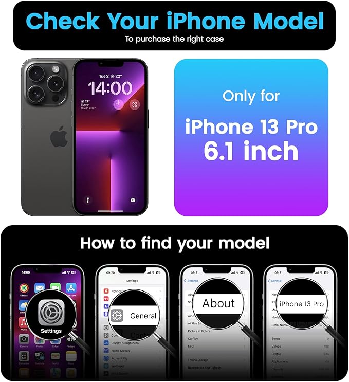 OTOFLY Compatible with iPhone 13 Pro Case,Liquid Silicone Slim Protective Shockproof Phone Case Cover with Anti-Scratch Microfiber Lining, 6.1 inch (Purple)