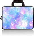 Universal 7-9 inch Kids Tablet Sleeve Case Bag, Shock-Proof Neoprene Zipper Handle Pouch Portable Case Bag Compatible with 7" 8" 8.5" 8.9" 9" Apple iPad mini, Samsung, HP (Blue Galaxy)