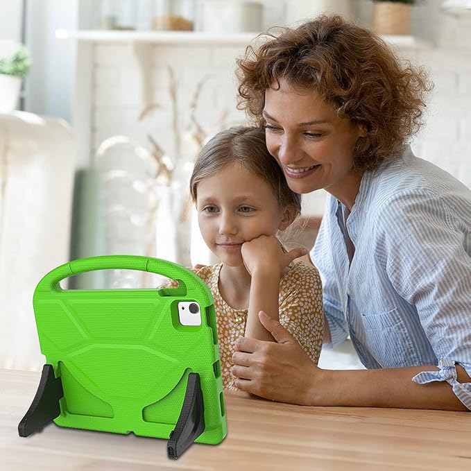 SUPLIK Kids Case for iPad Air 5th/4th Generation (10.9 inch,2022/2020), Built with Screen Protector, iPad Air 5 Kidproof Case with Handle Stand for Apple iPad Air Gen 4/5&Pro 11 Old Version, Green