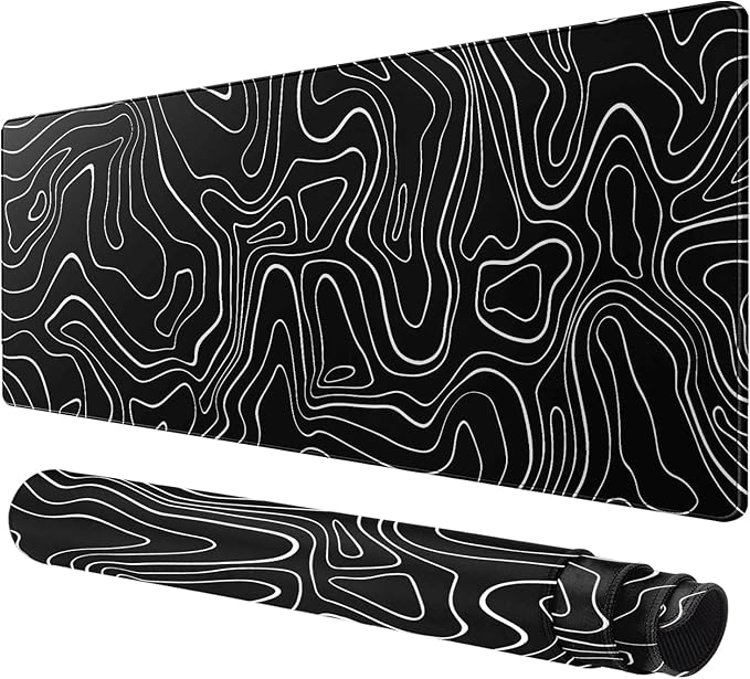 Large Mouse Pad for Desk - Gaming Mouse Pad with Stitched Edges, Anti-Slip Base, Desk Pad for Keyboard and Mouse