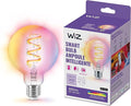 WiZ Connected Color G25 Color Filament LED Smart Bulb - Pack of 1-300 Lumen - E26 Indoor - Connects to Your Existing Wi-Fi - Control with Voice or App + Activate with Motion - Matter Compatible