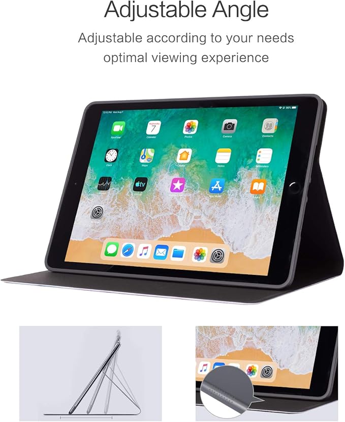 Vimorco iPad 9th/8th/7th Generation Case, iPad Case 9th Generation for iPads 10.2 Cases Auto Sleep/Wake, iPads Cover 9th Generation Multi-Angle View, Starry Sky Tree
