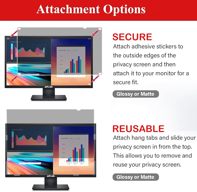 42 Inch Privacy Screen Filter for Widescreen 16:9 TV Monitor | Privacy Shield | Anti-Glare | Anti-Blue light | Eye Protection | Anti Spy | Computer Security Private Filter Protector