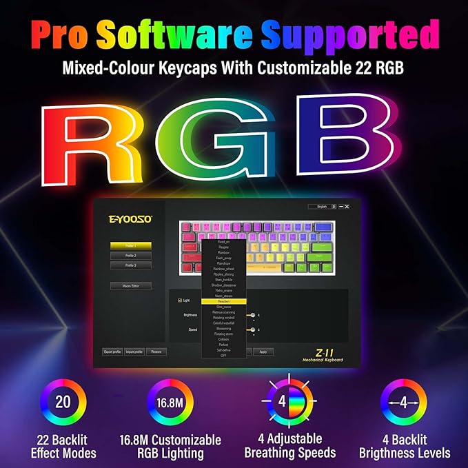 60% Compact Small Wired Portable Mechanical Keyboard,22 RGB Backlit,Blue Switch,CNC Aluminum,Hot Swappable Socket,PBT wear-Resistant keycaps,Ideal for Travel/Gaming/Typing/PC Computer/Mac/Laptop