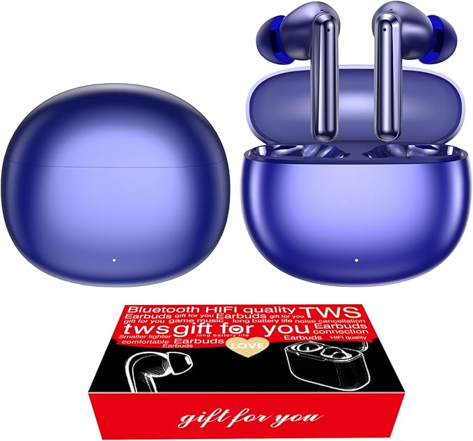 Hybrid ANC Earbuds Twin Gift Pack｜-50dB Noise Cancelling｜LDAC Audio ×2｜240H Total Playtime｜Spatial Sound｜Dual Device Pairing｜Perfect for Couples & Friends (Purple)