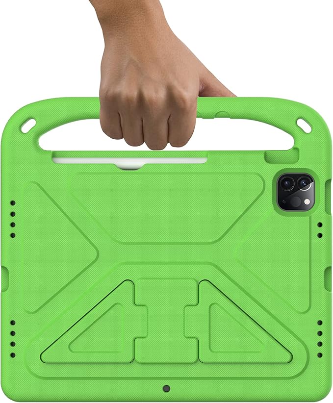 Dteck Shockproof Protective Handle Stand Pencil Holder Kids Case for iPad Air 5/4 10.9" & iPad Pro 11", Green