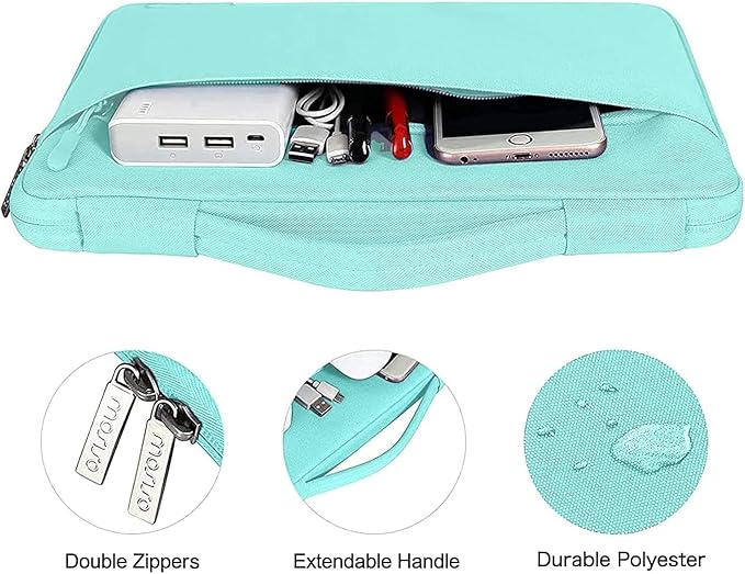 MOSISO Compatible with MacBook Air 15 inch Case M5 2026 M4 2025 M3 M2 2024 2023 A3448 A3241 A3114 A2941,Protective Hard Shell&Carrying Sleeve Bag&Keyboard Cover&Webcam Cover&ScreenFilm, Turquoise