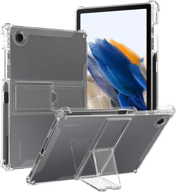 Clear Case for iPad mini 5 (2019) & iPad mini 4 (2015) with Pencil Holder & Kickstand Soft TPU Back Shockproof Transparent Cover [Corner Protection] for iPad mini 5th/4th Gen 7.9 inch,Clear
