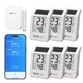 BaldrTherm WiFi Thermometer, Wireless Smart Thermometer, Remote Temperature Monitor with Gateway&Solar Sensor,200ft Coverage, App Alerts,12-Month Battery, Comfort Indicator, Data Sync Recover,6Pack