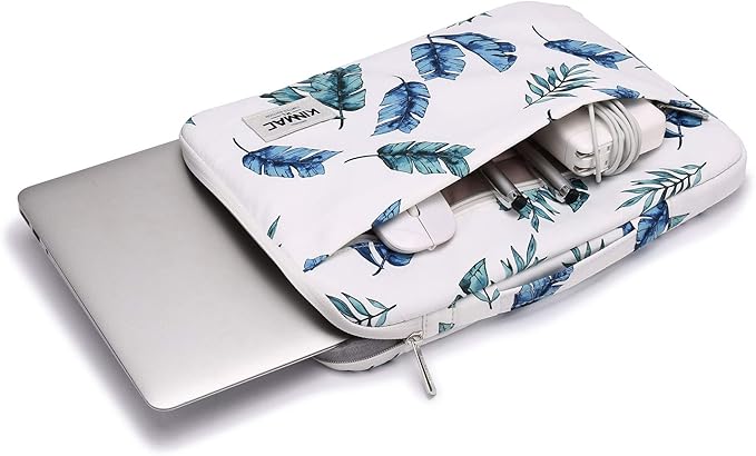Kinmac 360° Heavy Duty Protective Laptop Sleeve Case Bag Cover with Handle for MacBook Air 13 inch,iPad Pro 13 inch and 13.3 inch HP,Dell,Lenovo,Asus,Acer Laptop (Banana Leaf)