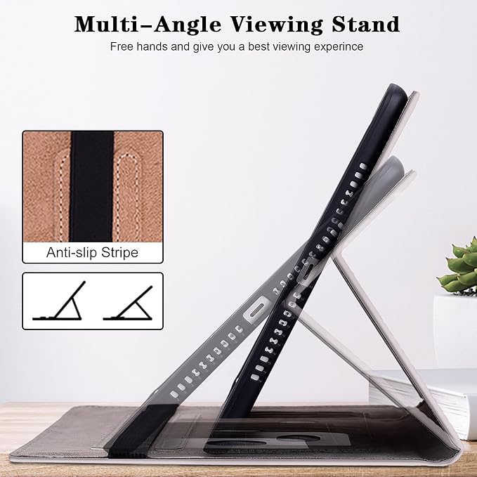 Case for iPad mini 5 (5th Generation,2019), iPad mini 4 3 2 1 Case 7.9 Inch with Auto Wake/Sleep & Elastic Band & Card Slot/Holder, Multi-Angle Viewing Stand Cover - Gradation