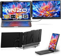 Laptop Screen Extender 14" - Dual Portable Monitor FHD 1080P IPS Second Screen for 13"-17" Laptops, Plug & Play for Trip/Remote Work Compatible with Windows/Mac/Android/Chrome