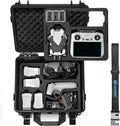 Lekufee Portable Waterproof Hard Case for DJI Mini 4 Pro/3 Pro/3 Drone, RC 2/RC N3/N2, Goggles 2/3/Integra, RC Motion 2/3 and Accessories(Case Only)