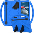 Kids Case for Samsung Galaxy Tab S10+/S9+/S8+/S7 FE/S7+/S9 FE+ 12.4", Techcircle Light Weight Shock Proof EVA Foam Handle Rugged Stand Protective Case for Galaxy Tab S9 FE Plus/S10 Plus 2024, Blue