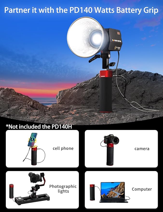 IFOOTAGE LED Video Light 70W SL1 60BNA Bi-Color Photography Lighting,2700-6500K Continuous Output Lighting,Portable Video Lighting for Video Recording,Studio,App Control