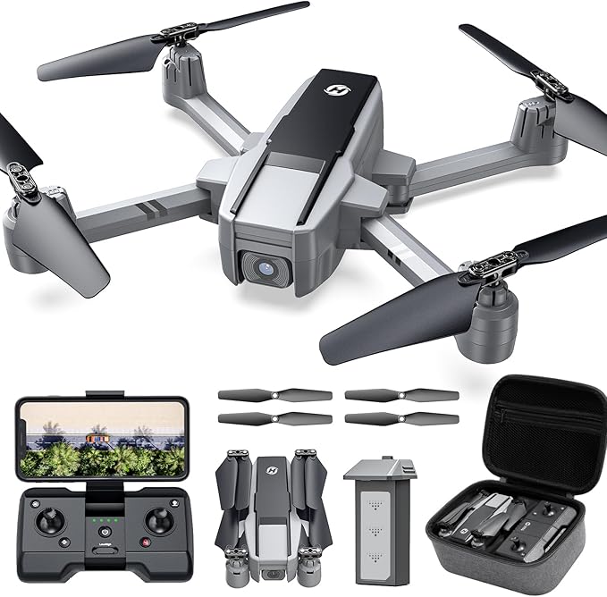 Holy Stone HS440D GPS Drones with Camera for Adults 4K UHD Camera, Unger 249g with GPS Auto Return, Follow Me, Waypoints and Customized Carrying Case