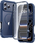 Diaclara Magnetic Designed for iPhone 17 Pro Max Case Full Body Bumper,[Compatible with MagSafe] Military Drop Proof Cover with Built-in Touch Sensitive Anti-Scratch Screen Protector,Deep Blue