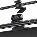 4-in-1 4K Webcam with Microphone and Speaker, Noise Cancellation, Privacy Cover, Auto Light Correction, 90° FOV , Plug & Play USB Camera with Monitor Light Bar, Webcam for PC/Meeting/Online Video