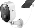 Solar Security Camera Outdoor Wireless, 5MP(3K) Color Night Vision, Battery Powered PIR Motion Detection,2.4GHz WiFi Cameras for Home Surveillance, Light and Sound Alarm, 2-Way Audio, Waterproof