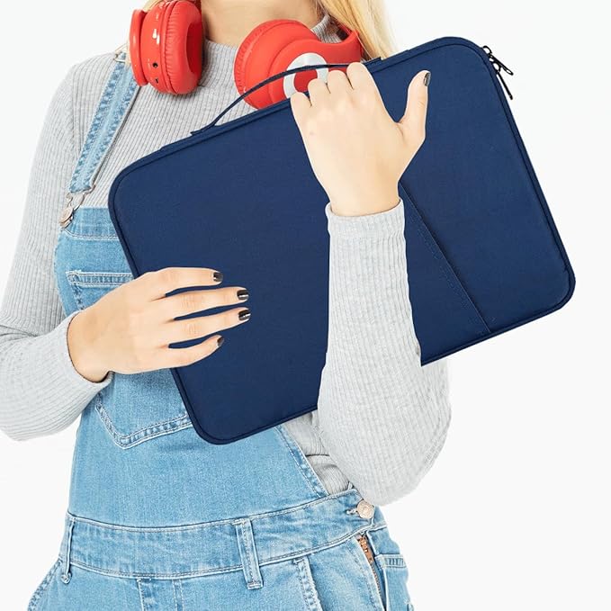 CAAORDKSO 12.9-13 Inch Tablet Sleeve Carrying Case with Handle, Padded Protective Travel Bag for iPad Pro 13-inch M4 2024, iPad Air 13-inch (M3/M2) 2025, iPad Pro 12.9 inch Sleeve Case Waterproof Bag