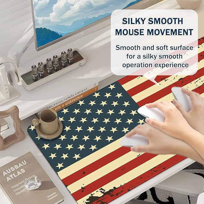 Extended Mouse Pad for Gaming & Office - 31.5"x11.8" Large Desk Mat with Smooth Surface and Stylish Design for PC, Home Office Decor, and Work
