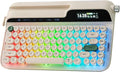 EPOMAKER Glyph Wireless Typewriter Retro Mechanical Keyboard, Screen & Knob & Lever, Wrist Rest, Round PBT Keycap, Hot Swap, RGB, Custom Software, Top-Mount, 75% Creamy Keyboard for PC/MAC