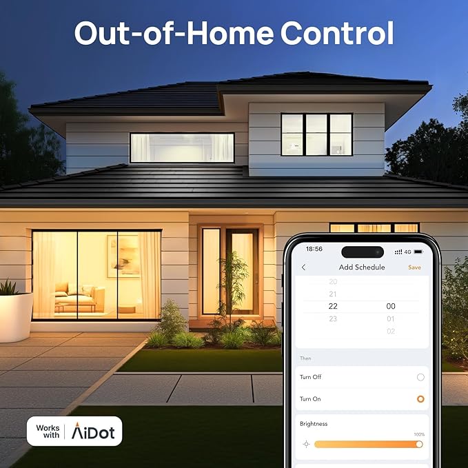 Linkind Smart Light Bulbs 6-Pack A19 E26, Tunable White 2700K-6500K (CRI>90), Compatible with Alexa & Google Home, 2.4GHz Wi-Fi & Bluetooth, 800LM 60W Equivalent