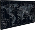 JIALONG Large Gaming Mouse Pad Extended Desk Mat XXL Mousepad with Non-Slip Keyboard Pad for Office Laptop, Computer and PC - 35.4 x 15.7 inches World Map