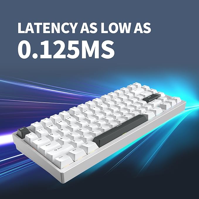 IROK MG75PRO 81 Keys Wired Magnetic Switch Mechanical Keyboard, Hall Effect, 8KHZ/ARGB/CNC Aluminum, Gasket Structure Gaming Keyboard(Silver
