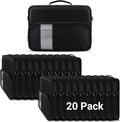 iBenzer 20 Pack Stay in 11 Inch Shockproof Protective Always On Laptop Sleeve Case for 11.6 MacBook, Chromebook, Ultrabook, Black LS-BPS-0111BK