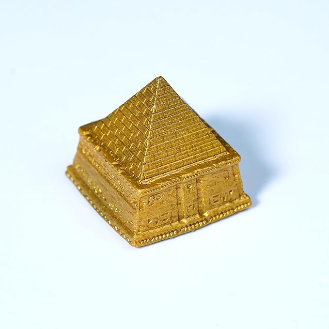 Golden Egyptian Pyramid Artisan Keycap R1 SA Profile Custom Keycaps 1U ESC Handmade Gaming Cute Key Cap Cherry MX Switch Compatible Mechanical Keyboard Mummy Lover Gift