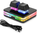 aikeec Black 2-Key OSU Hot Swap Game Keyboards USB Wired RGB Mechanical Keypad,Autonomous Programming Macro with Software Switches
