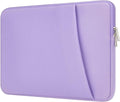 Laptop Sleeve Case with Zipper Accessory Pocket Compatible with 13 to 14 inches MacBook Air/Pro Padded Computer Pouch Cover Shockproof Protective for 13” to 14” Laptop/Chromebook/Tablet,Purple