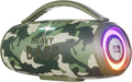 HEAVY BASS Speakers Bluetooth Wireless, 80W Max Loud Portable Speaker with Bass, 20H Playtime, IPX6 Waterproof, Dual Pairing, Gift Ideal for Adults Men Women Teen Boys Girls (Camo, Large)