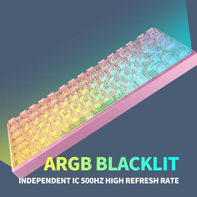 IROK MG75PRO 81 Keys Wired Magnetic Switch Mechanical Keyboard, Hall Effect, 8KHZ/ARGB/CNC Aluminum, Gasket Structure Gaming Keyboard(Pink)