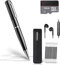 128GB Digital Voice Recorder with Playback for Meetings & Follow-Up, 20H Continuous Recording, MP3 Audio Recorder for Professionals, USB-C Transfer, Windows/Mac Compatible