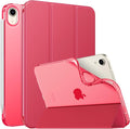 MoKo Case Fit New iPad mini 7 (A17 Pro) 2024, iPad mini 6th Generation Case 2021 (8.3-inch), iPad mini 6 Case, Soft TPU Translucent Frosted Back Cover Case for iPad mini 7th, Magenta