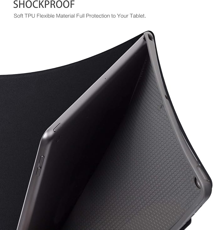 Case for iPad 9th Generation, Case for iPad 8th Generation, Case for iPad 7th Generation 10.2 Inch Kid Boy Girl Women Men Multi-Angle View Case Adjustable Stand Auto Wake/Sleep, Colored Smoke
