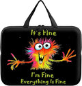 Universal Laptop Sleeve Tablet Case 12 inch, Colorful Little Monsters Slim Carrying Case Handbag Travel Laptop Bag for Surface Pro 9 8 7/Laptop Go 2 3, MacBook Air 11/12